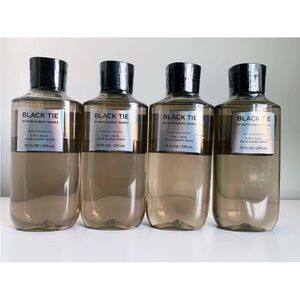 Bath & Body Works Black Tie 3 IN 1 Hair Face Body Wash Shower Gel Soap Lot Of 4